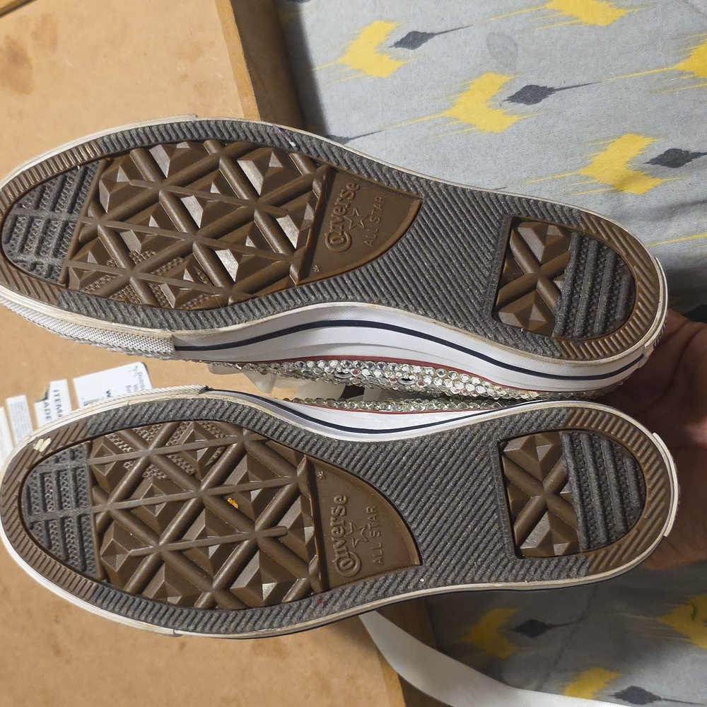 Converse Chuck Taylor Custom Sparkling High-Tops - Silvery - Picture 10 of 16